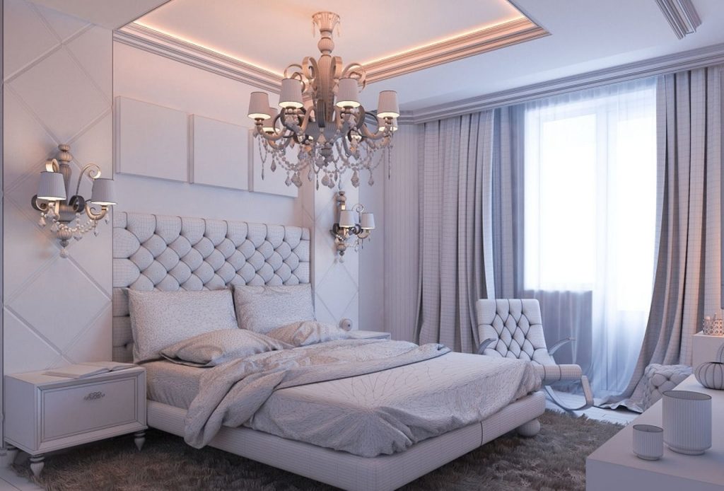 تصميم غاية في الجمال والرقي غرفة نوم للعرسان