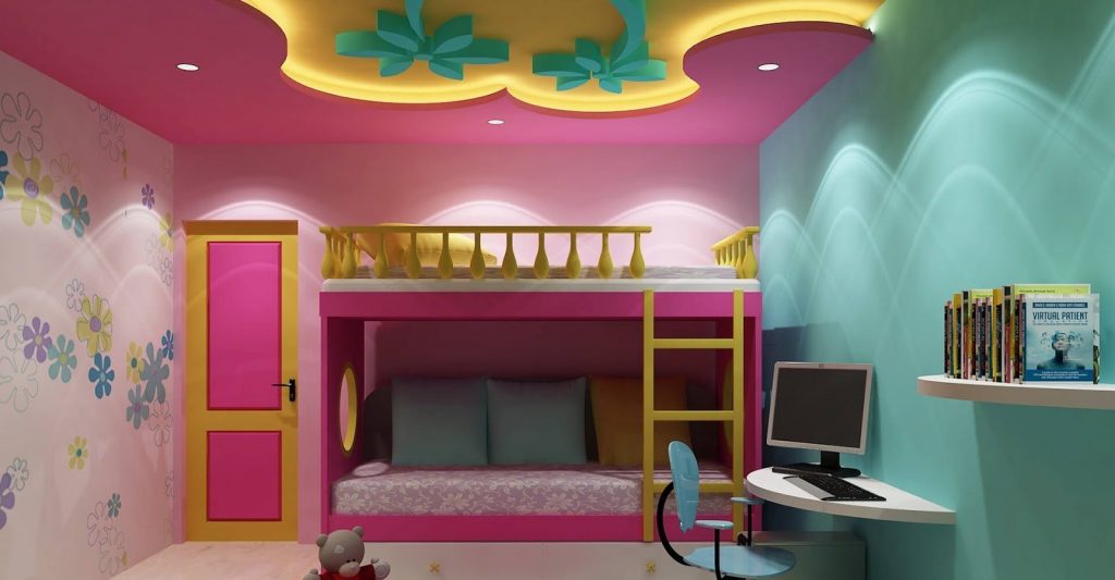 شكل ديكور رائع وجميل لغرف نوم الاطفال